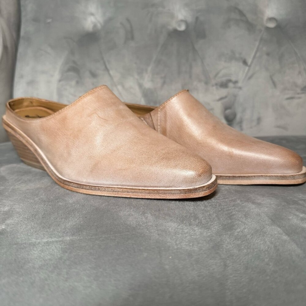 Free People Tallulah Pointed Toe Leather Western Mules Size‎ 36.5 - Picture 7 of 10